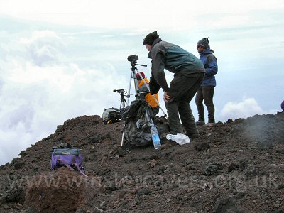 Filming the June 2008 flank eruption on Mount Etna from a safe distance