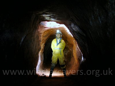 Main passage in the Hough Level, Alderley Edge Copper Mines
