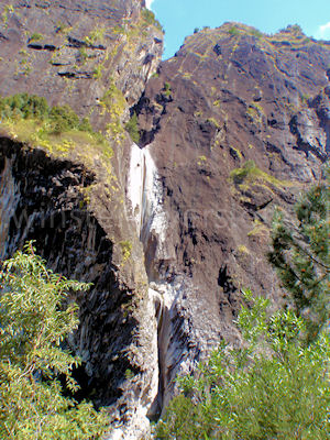 The magnificent Fleurs Jaunes canyon - waterfall after waterfall cascading into deep plunge pools - Ile de la Reunion, September 2009