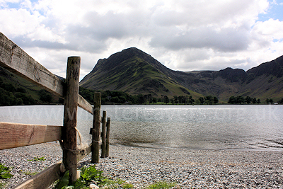 Looking along Buttermere to Fleetwith Edge and Haystacks